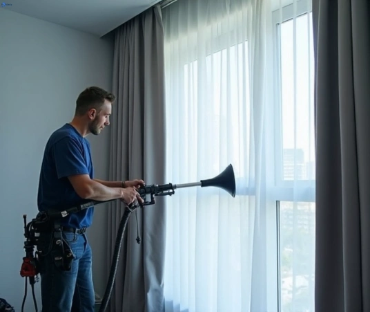 Professional commercial curtain cleaning process equipment Matty Curtain Cleaning winston-hills-nsw